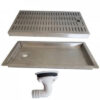 Inbouw lekblad met afvoer