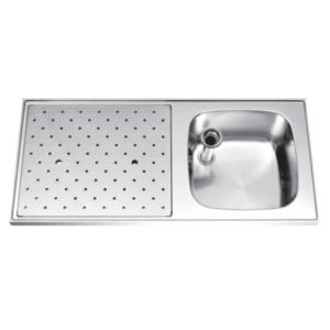 RVS Glazenspoelblad ST-SL-110-1R spoelbak rechts