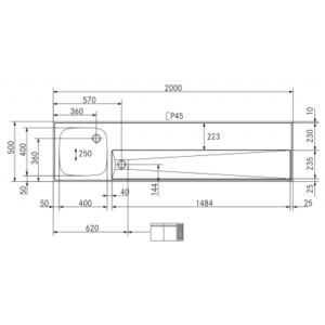 RVS Spoeltapblad Franke ST-BB200-1