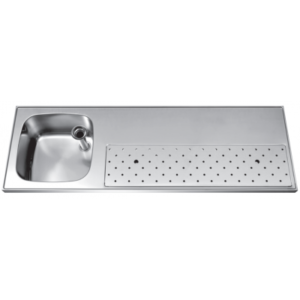 RVS Spoeltapblad ST-BB150-1L spoelbak links