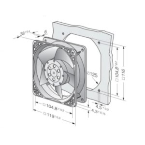 Ventilatormotor EBM-PAPST 4650N