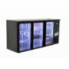 Serrco Combi Line Flessenkoeler, 3 deurs (glas)