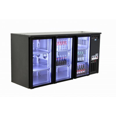 Serrco Combi Line Flessenkoeler, 3 deurs (glas)