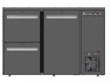 Serrco Combi Line Flessenkoeler, 2 lades (50-50), deur