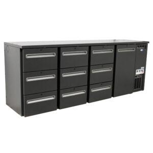 Serrco Combi Line Flessenkoeler, 3x 3 lades (30-30-30), deur
